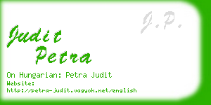 judit petra business card